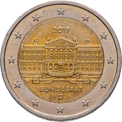 купить Германия 2 евро 2019 Бундесрат