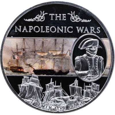 купить Остров Святой Елены 25 пенсов 2013 "Наполеоновские войны"