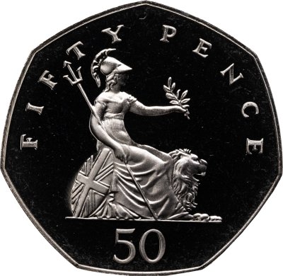 купить Великобритания 50 пенсов (pence) 1986