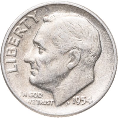 купить США 10 центов (one dime) 1954