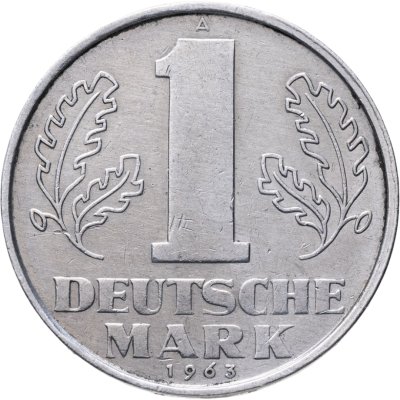 купить Германия (ГДР) 1 марка 1963, надпись "DEUTSCHE MARK"