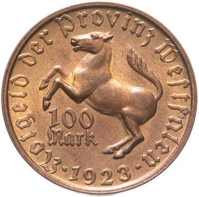 купить Германия, Вестфалия 100 марок 1923