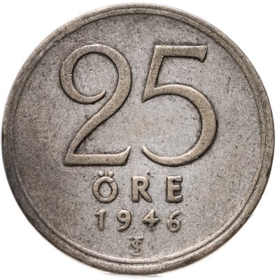 купить Швеция 25 эре (ore) 1946