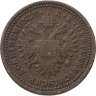 Купить Австрия 1 крейцер (kreuzer) 1851, знак монетного двора "A" - Вена