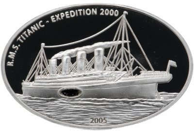 купить Либерия 10 долларов 2005 Proof "Экспедиция к затонувшему Титанику 2000 года"