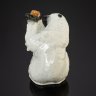 Купить Статуэтка (основание от лампы) "Белый медведь", фаянс, роспись, Конаковский фаянсовый завод им. М.И. Калинина (ЗиК Конаково), СССР, 1932-1952 гг.