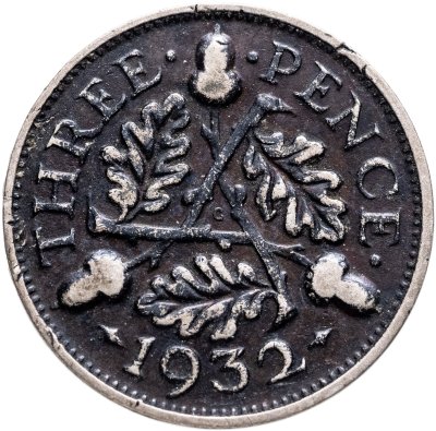 купить Великобритания 3 пенса (pence) 1932 Георг V