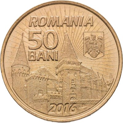 купить Румыния 50 банов (bani) 2016 "575 лет с начала правления Яноша Хуньяди"