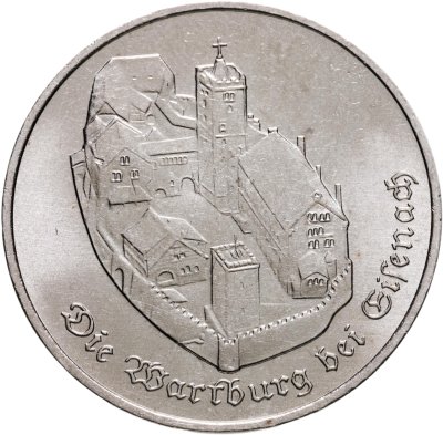 купить Германия (ГДР) 5 марок 1982 "Замок Вартбург"