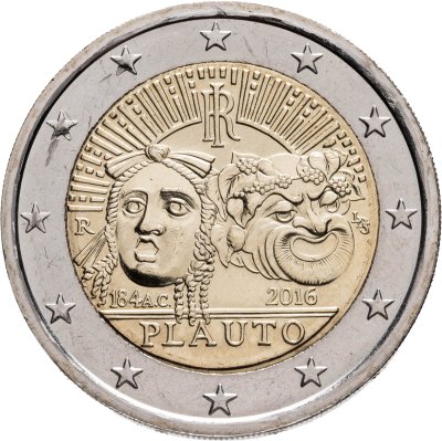 купить Италия 2 евро 2016 2200 лет со дня смерти Плавта