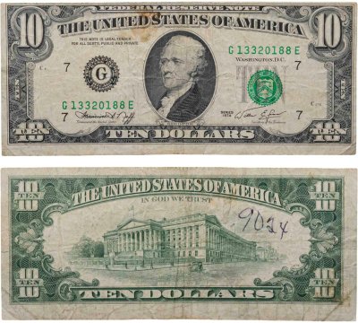 купить США 10 долларов 1974 G-Чикаго