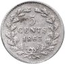 Купить Нидерланды 5 центов (cents) 1863