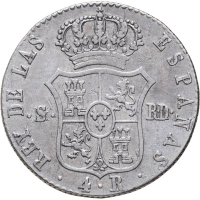 купить Испания 4 реала (reales) 1823