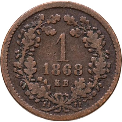 купить Венгрия 1 крейцер (krajczar) 1868