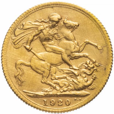 купить Великобритания 1 фунт стерлингов (соверен, sovereign) 1920