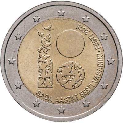 купить Эстония 2 евро (euro) 2018 100 лет Эстонской Республике