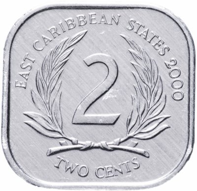 купить Восточные Карибы 2 цента (cents) 2000