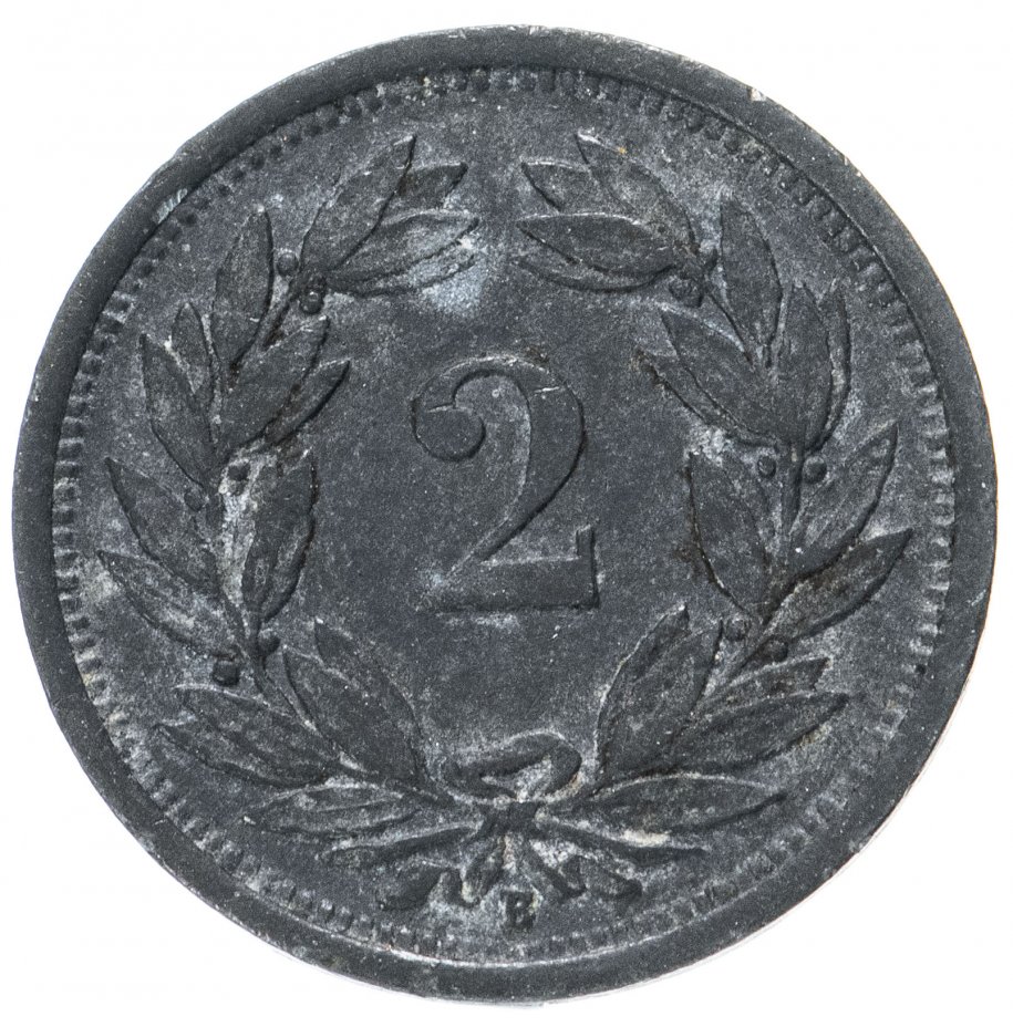 купить Швейцария 2 раппена (rappen) 1946