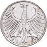 Купить Германия 5 марок (deutsche mark) 1958 G  знак монетного двора: "G" - Карлсруэ