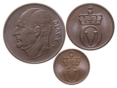купить Норвегия набор из 3 монет 1971-1973 годов