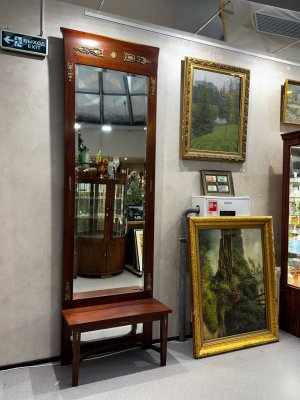 купить Зеркало с консолью в стиле Ампир, дерево, бронза, зеркало, Российская империя, 1800-1830 гг.