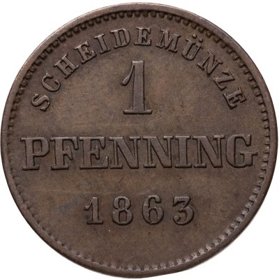 купить Бавария 1 пфенниг 1863