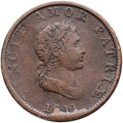 купить Великобритания токен 1/2 пенни 1811 "Британская медная компания - VINCIT AMOR PATRIÆ"