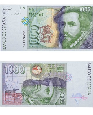 купить Испания 1000 песет 1992 года (Pick 163)