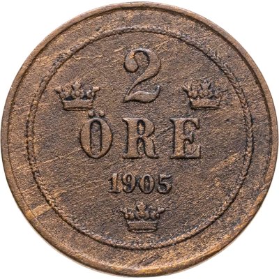 купить Швеция 2 эре (ore) 1905