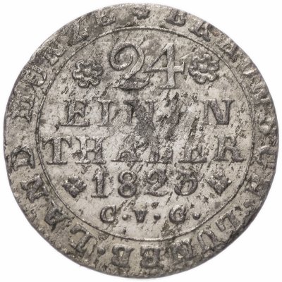 Купить Германия (Брауншвейг-Вольфенбюттель) 1/24 талера 1823