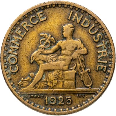 купить Франция 1 франк (franc) 1923