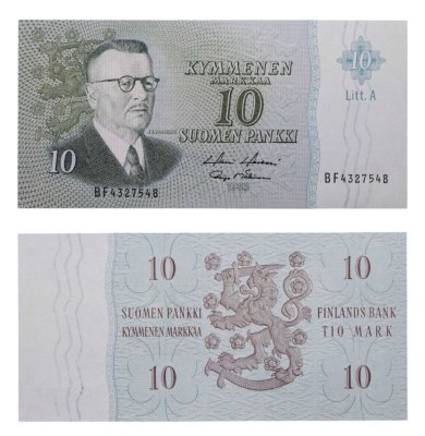 купить Финляндия 10 марок 1963