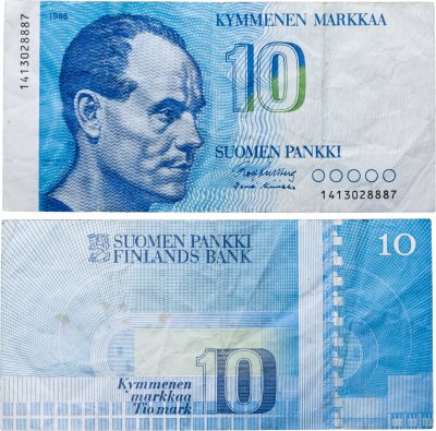 купить Финляндия 10 марок 1986