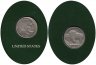 Купить Серия «Великие исторические монеты мира» - США 5 центов (cents) 1937  (монета и 1 марка в конверте)