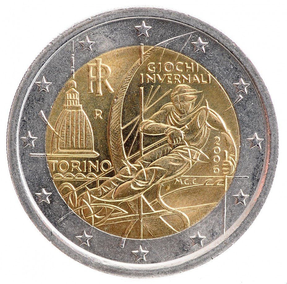 купить Италия 2 евро 2006 "XX зимние Олимпийские Игры, Турин"