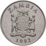 Купить Замбия 25 нгве 1992 "Птица-носорог"