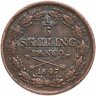 Купить Швеция 1/6 скиллинга банко (skilling banco) 1847