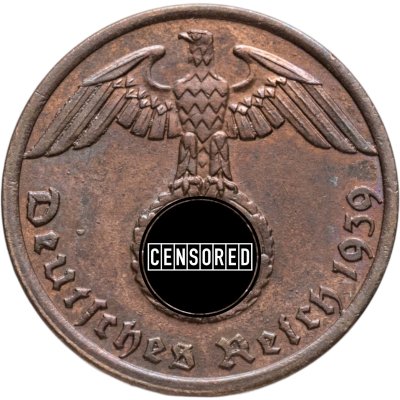 купить Германия, Третий рейх 1 рейхспфенниг (reichspfennig) 1939 A