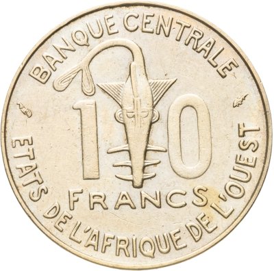 купить Западная Африка (BCEAO) 10 франков (francs) 1987