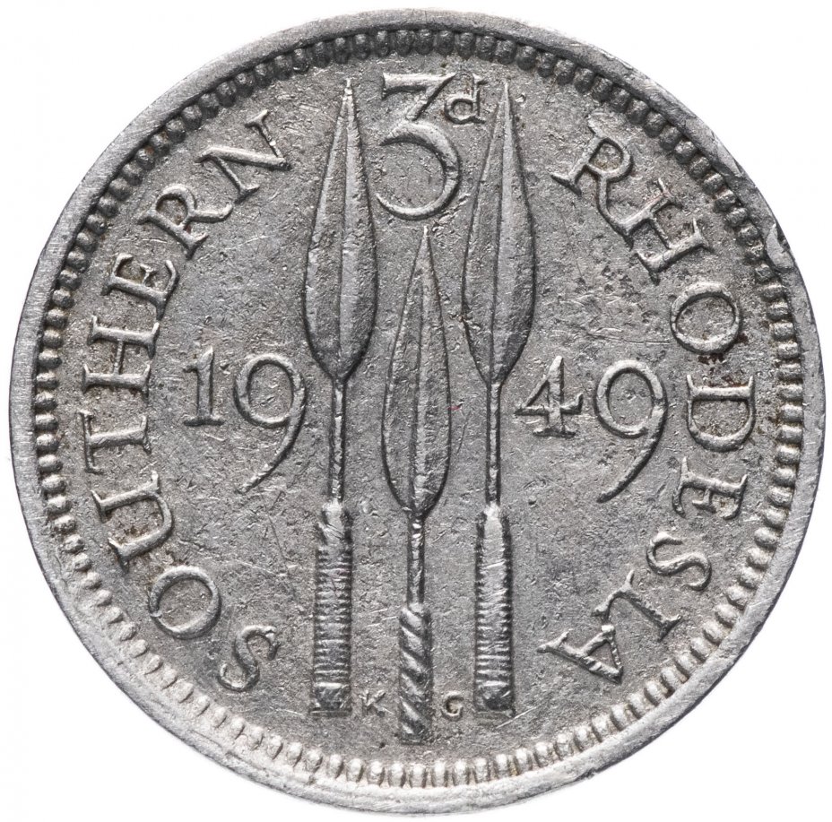 купить Южная Родезия 3 пенса 1949