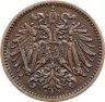 Купить Австро-Венгрия 1 геллер (heller) 1893, монета для Австрии