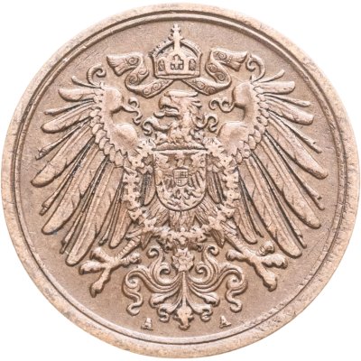 купить Германия 1 пфенниг (pfennig) 1915, знак монетного двора: "A" - Берлин