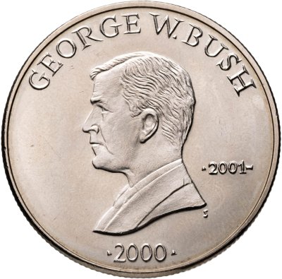 купить Либерия 5 долларов (dollars) 2000 "Джордж Уокер Буш (2001-)"