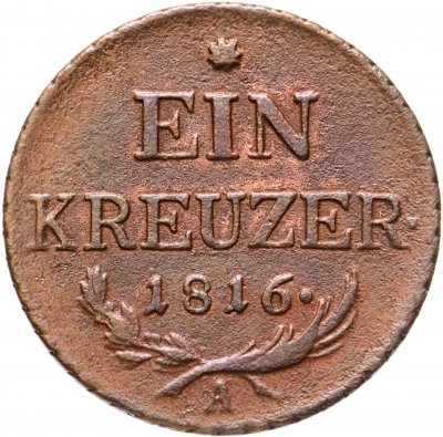 купить Австрия 1 крейцер (kreuzer) 1816 A