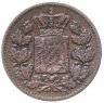 Купить Германия, Бавария 1 пфенниг (pfenning) 1862