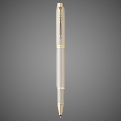 купить Ручка роллер Parker IM Professionals Monochrome Champagne, стержень:F, цвет чернил: black, в подарочной упаковке., Покрытия: PVD-покрытие, лак, латунь, позолота, сталь, 2026 г.