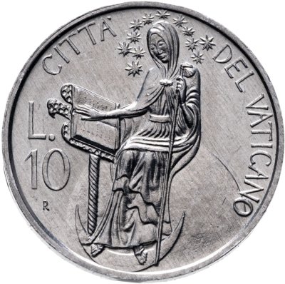 купить Ватикан 10 лир 1986