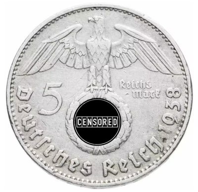 Купить Фашистская Германия (Третий Рейх) 5 рейхсмарок (reichsmark) 1938