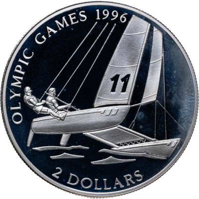 купить Багамские острова 2 доллара 1995 Игры XXVI летней Олимпиады Атланта-1996