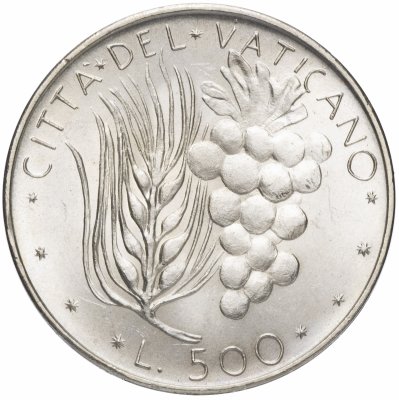 купить Ватикан 500 лир 1975
